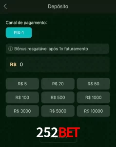 deposits 252BET
